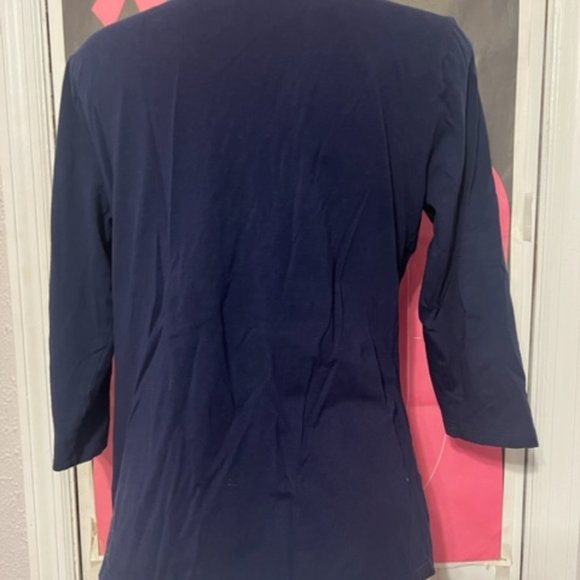 Michael Kors Blue Top Size Medium - Picture 6 of 7